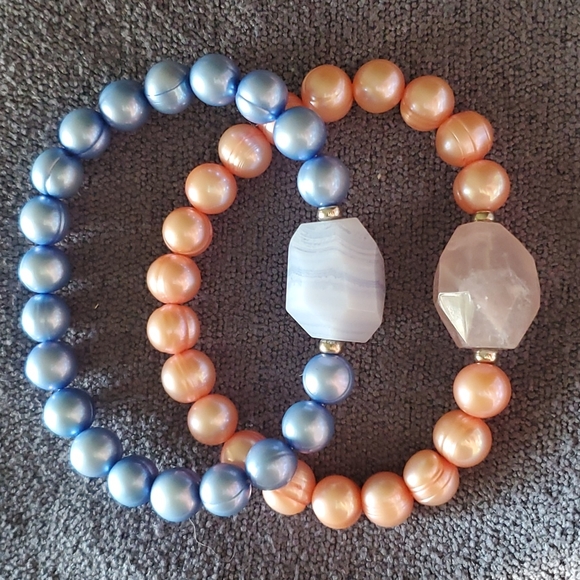 Pearl Gemstone Bracelets - Picture 1 of 5
